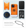 Miniatyrbild 7 av 8: Spigen Fodral för iPhone 16 Pro Max, Classic C1 MagFit Designad för Apple iPhone 16 Pro Max - Bondi Blå Tangerine iPhone 16 Pro