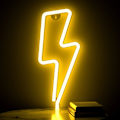 Miniatyrbild 1 av 5: Neonljusskylt för väggdekor, USB eller batteridriven blå LED-blixtljusskyltar för sovrum, barnrum, vardagsrum, bar, fest - varm vit