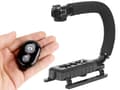 Miniatyrbillede 3 af 5: Vlogging-sæt videooptagelse stativ mikrofon telefonholder