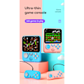 Miniatyrbild 2 av 10: G7 Retro Handheld Spelkonsol, 3.5 Tums LCD-Skärm, Bärbar Ultratunn Videospelare, Stöd för TV-Koppling, Semesterpresent Pink Two-Player Game
