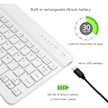 Pikkukuva 5 / 7: Bluetooth-näppäimistö, ultraohut ladattava langaton Bluetooth-näppäimistö, yhteensopiva iOS:n kanssa