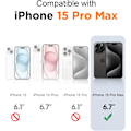 Pikkukuva 2 / 7: Magneettinen iPhone 16 Pro Max -kotelo, [Sisäänrakennettu näkymätön jalusta][Yhteensopiva MagSafe-tekniikan kanssa] [Sotilastason iskunkestävä] Ohut läpikuultava Black Matte iPhone 15 Pro Max