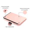 Pikkukuva 7 / 7: Kaksinkertainen taittuva langaton Bluetooth-näppäimistö, Mini langaton näppäimistö yhteensopiva IOS iPadin, Android-tabletin, Windows PC:n jne. kanssa - ruusukulta