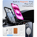 Miniatyrbilde 5 av 6: Temdan Magnetisk Kompatibel med iPhone 16 Pro Max Deksel, [Innebygd Usynlig Støtte][Kompatibel med MagSafe] [Militærgrad Støtsikker] Slank Tynn Desert Brown iPhone 14 Pro Max