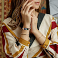 Miniatyrbillede 6 af 7: 2-pak remme kompatibel med Fitbit Inspire 2/ Inspire HR/Inspire, rustfrit stål metal mesh loop armbåndsurrem udskiftning