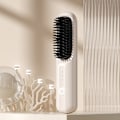 Miniatyrbild 1 av 3: USB Trådlös Hårrätare med Negativa Joner, Hårrätare för Slät Hårräkning, Bärbar Keramisk Uppvärmningskam Off-white