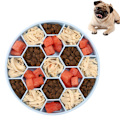 Miniatyrbilde 1 av 7: Slow Feed Dog Bowl Slowly Bowly Fun Interactive Dog Dish For Fast Eaters Prevent Bloating Fun To Use Dogs-Blue