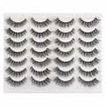 Eyelashes False Eyelashes Cat Eye Natural Faux Mink Lashes 14 Pairs Pack Light Volume Short False Eyelashes Multipack