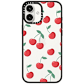 Pikkukuva 1 / 6: Kompakti iPhone 16 Pro Max -kuori [Kevyt / 1,2 m 2X sotilastason pudotussuoja / Ohut] - Kirsikat - Kirkas Musta Cherries iPhone 16 Plus