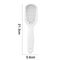 Miniatyrbillede 3 af 6: Pedicure Rasp Fodfil, Professionel Fodpleje Pedicure Rustfrit Stålfil Til Fjernelse Af Hård Hud. Hvid