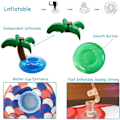 Miniatyrbillede 4 af 5: Grøn Vivid Oppustelig Drikkeholder 12 Pakke, Pool Drikkeholder Flyder til Fester og Børns Vandsjov Legetøj, Drikke Flyder til Pool
