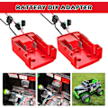 Pikkukuva 5 / 7: 2 kappaletta teholaitteen adapteria Milwaukee 18 V akulle, akkuadapteri, Dock Power Connector 14 AWG sulakkeella ja kytkimellä