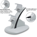Miniatyrbillede 7 af 7: Controller-oplader 4 Controller-oplader Opladningsdock Stativ - Hvid