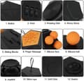 Miniatyrbillede 3 af 5: Terning Fidget Legetøj Terning Stressaflastende Fidget Angstlindrende Legetøj 12 Sider Dekompression Sensorisk Fingerlegetøj til Voksne Børn (Sort-orange)