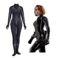 Black Widow Bodysuit Jumpsuit Kostyme Dame L