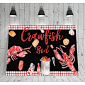 Miniatyrbillede 3 af 5: Stort banner til krebsegilde - baggrundsbanner til krebsegilde - dekoration til krebsegilde - festartikler til krebsegilde - baggrund til krebsegilde - 6x3,6FT