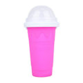 Miniatyrbild 2 av 7: Kryc-Hemmagjord smoothiekopp, en-squeeze iskopp, kylkopp, snabb kylning på sommaren, skaka och pressa kopp rose red 301-400ml