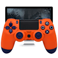 Miniatyrbillede 3 af 5: Trådløs Game Controller Controller Bluetooth Dual Head Gamepad Joystick Gamepad kompatibel med Game Console 4-orange
