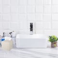 Miniatyrbillede 3 af 5: Servietbeholder i PU-læder, firkantet servietbeholder, servietdispenser til badeværelse, toiletbord (hvid)