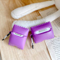 Miniatyrbilde 5 av 5: Søt etui for Airpods 2. generasjon/1. generasjon, 3D TKchips design silikonetui beskyttende støtdempende deksler med nøkkelring for Airpods EaREuds
