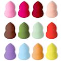 Miniatyrbild 1 av 7: 12 st Sminksvampar, Professionell Sminksvamp Blender, Set, Foundation, Blandning, Skönhetssvamp, Mjuk Applicering, Ansiktspuffar (Multifärgad) gourd