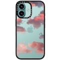 Miniatyrbilde 4 av 6: Kompakt iPhone 16 Pro Max Deksel [Lettvekt / 1,2 m 2X Militær Grad Fallbeskyttelse/Slank] - Kirsebær - Klar Svart Clouds (Red) iPhone 16