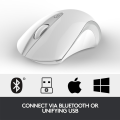 Miniatyrbillede 5 af 7: 2.4G trådløs mus til brug på alle overflader, super hurtig rulning, til Mac og Windows-computere og bærbare computere - gummi sort