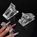 Miniatyrbillede 4 af 6: 10 stk. - Neglekunst Transparent Krystal Klips