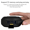 Miniatyrbild 3 av 5: Vattentät Bluetooth-högtalare för utomhusbruk, trådlös bärbar miniduschresehögtalare med subwoofer - svart