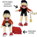Miniatyrbild 3 av 4: 24-tums lång Jeffys syster Feebee Puppet Plushie Toy med fungerande mun - Rolig Puppet's Toy för idealisk present till barn