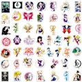 Pikkukuva 2 / 5: Sailor Moon Tarrat 100 kpl, Piirrosesteettiset Vinyyli Tarrat ja Tarrat, Ihanat Kylmät Kannettavan Tietokoneen Vedenpullo Tarrat, Tarrat Hydro Flaskille, Autolle, Rullalaudalle