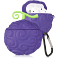 Miniatyrbild 1 av 5: AirPod 2/1 Fodral Trendig Design Cover för Söt Cartoon 3D Kawaii Kul Mjuk Designer Mode Cool Unik Vacker för Flickor Pojkar Tonåring Girly Lila Frukt