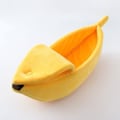 Miniatyrbillede 1 af 5: Vinter varm kæledyrs kennel banan form blød kat sød varm seng måtte vinter banan kat kennel til katteelskere og kæledyrsejer gave,S