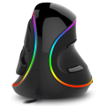 Miniatyrbilde 1 av 7: Trådløs vertikal mus ergonomisk optisk mus med justerbar DPI, 6 knapper og avtakbart håndleddstøtte for PC-datamaskin bærbar PC-kablet RGB