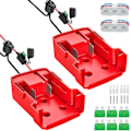 Pikkukuva 1 / 7: 2 kappaletta teholaitteen adapteria Milwaukee 18 V akulle, akkuadapteri, Dock Power Connector 14 AWG sulakkeella ja kytkimellä