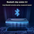 Pikkukuva 7 / 7: Yleinen ohut kannettava langaton Bluetooth 7 väriä taustavalaistu näppäimistö sisäänrakennetulla ladattavalla akulla - 10 tuuman musta taustavalo