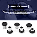 Miniatyrbild 2 av 5: Swap Thumbstick Grip-ersättningsdelar Analog Joystick kompatibel med Xbox one ELITE, PS4 Controller-tillbehör-svart