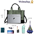 Miniatyrbillede 5 af 5: The Tote Bag til kvinder Dupes Mini læder Tote Bag Small Personalized Crossbody håndtasker