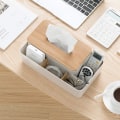 Miniatyrbillede 5 af 5: Multifunktionel Vævsæske Rektangulær Ansigtsvævs Holder Dispenser til Spisestue, Køkken, Soveværelse Kommoder og Hjemmeindretning