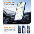 Pikkukuva 4 / 6: Magneettinen suojakotelo iPhone 16 Pro Max -puhelimelle täydellä kamerasuojauksella [Yhteensopiva Magsafen kanssa] [Läpikuultava matta] Suojaava puhelinkotelo, Hot Pink Deep Blue iPhone 16