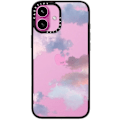Miniatyrbilde 2 av 6: Kompakt iPhone 16 Pro Max Deksel [Lettvekt / 1,2 m 2X Militær Grad Fallbeskyttelse/Slank] - Kirsebær - Klar Svart Clouds iPhone 16 Plus
