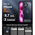 Miniatyrbilde 2 av 6: Temdan Magnetisk Kompatibel med iPhone 16 Pro Max Deksel, [Innebygd Usynlig Støtte][Kompatibel med MagSafe] [Militærgrad Støtsikker] Slank Tynn Pink for iPhone 16 Pro 6.3"