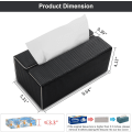 Miniatyrbillede 5 af 5: Rektangulær PU-læder servietboksholder, vendbar til Kleenex, tørretumblerarkdispenser til bil, badeværelse, kontor, boligindretning