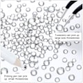 Miniatyrbild 3 av 5: Kristallrund nagelborr platt botten strass - Mine Silvermake up