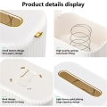 Miniatyrbillede 5 af 5: Nordisk Stil Væghængt Papirserviet Holder, Papirservietæske, Toiletpapirholdere, Papirserviet Holder med Dæksel til Badeværelse, Soveværelse, Spisebord, Kontor. (Hvid)