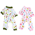 Miniatyrbillede 1 af 6: Hvalpe Pyjamas Kæledyr Jumpsuit Blød Hvalp Rompers Kæledyr Hund Søde Tøj Onesies Hvalp Bodystockings Shape2