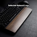 Miniatyrbild 3 av 4: Handledsstöd, Ergonomiskt spelbord Tenkeyless 87 tangentbord handledsstöd för dator, bärbar dator, enkelt skrivande, avlastning hållbart bekvämt, 14 tum valnötsträ