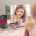 Miniatyrbilde 3 av 7: Speil sminke speil med lys og Bluetooth-høyttaler, Reflect Beauty LED trådløs svingbar smart hjem lyd speil med skuff