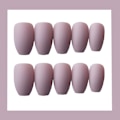 Miniatyrbillede 2 af 3: 1 stk. falske negle manicure (JP820-Y18-B1 frostet lys hud lim) makeup