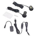 Dimbar mini-spotlight 5V mini LED-spotlight 1 till 2 spotlights med dimmer för display, smyckeskåp, veranda - Svart